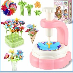 DIY Flower Craft Kit for Kids - Pink and Blue